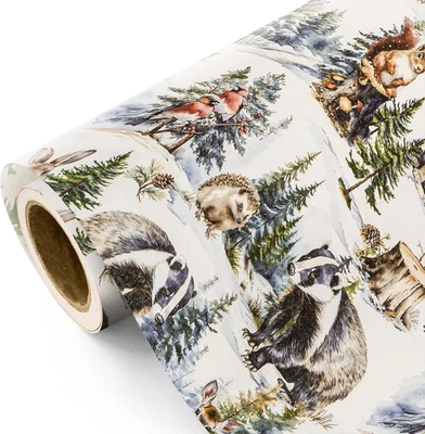 Рождественская оберточная бумага 30 дюймов - 30 дюймов x 33 фута - упаковка для рождественской елки P - Изображение 1 из 4