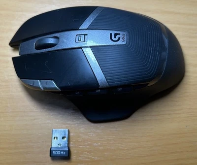 Logitech G602 11-button Wireless Gaming Mouse and USB Receiver Dongle - Image 1 of 4