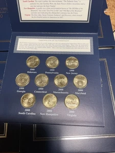 First State Quarters of the United States Collector’s Map 1999-2000 X 4! - Picture 1 of 5