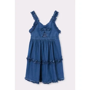 NWT Mayoral Girls Sz 16 Denim Summer Sleeveless Dress Style 6925 Ruffles - Picture 1 of 11