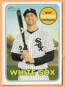 MATT DAVIDSON CHICAGO WHITE SOX #252 - TOPPS HERITAGE NM-MT 2018 - Picture 1 of 2