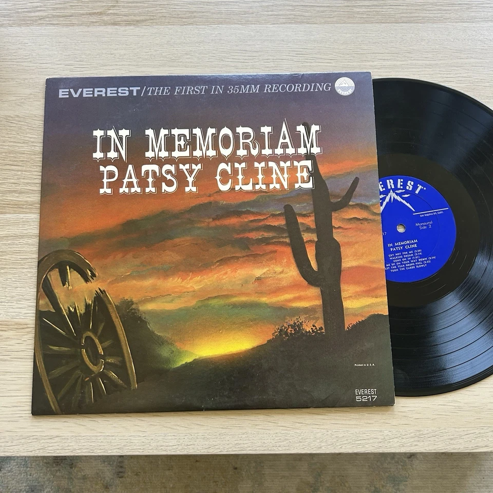 PATSY CLINE 1st Pressing US in memoriam EVEREST 12" LP 33 RPM Foto 1 de 3