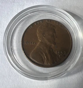 1957 D Lincoln Cent Weizenpfennig sehr schön. Die Münze auf dem Foto ist die Münze. - Bild 1 von 4