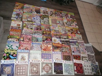 Quilting magazine lot of 67 magazines Quilter's Quiltmaker Miniature Quilts - Image 1 of 4