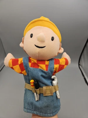 Bob the Builder Hand Puppet Tool Belt 10" Plush Applause Figure Vintage - Image 1 of 4