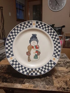 SET PIATTI VACANZE PUPAZZO DI NEVE STILE DI VITA CASA (2) - Foto 1 di 2