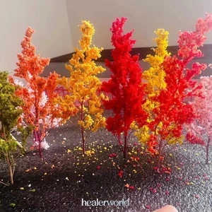 2PC HO/OO Scale Model Railroads Seasons Branches Miniature Forest Plants Railway - Picture 1 of 11