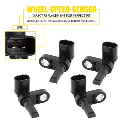 4x Sensor de velocidad de rueda ABS para Toyota Tacoma 4Runner Lexus GX460 8954260050 N Foto 1 de 4