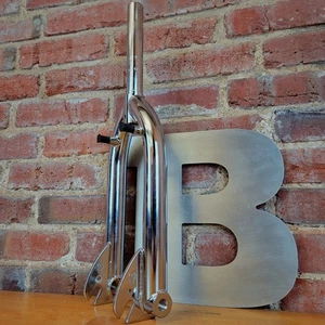 NEW GT Bicycles 20" Wheel BMX Bike Fork 1 1/8"x165mm Threadless Chrome CrMo j17 - Picture 1 of 9