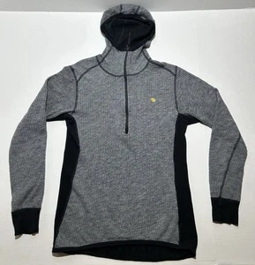 Sudadera con capucha Fjallraven Bergtagen Woolterry 1/2 cremallera para hombre talla mediana senderismo al aire libre - Imagen 1 de 7