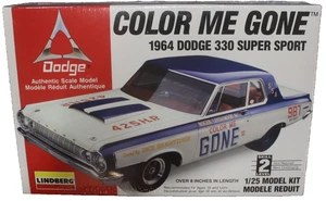 1996 LINDBERG Mode COLOR ME GONE 1964 DODGE 330 SUPER STOCK Kit #72156 - Picture 1 of 6