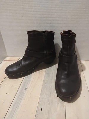 Merrell Luxe Botines Medio Para Mujer 8.5 Cuero Marrón J68652 Motociclista Western Chic Foto 1 de 4