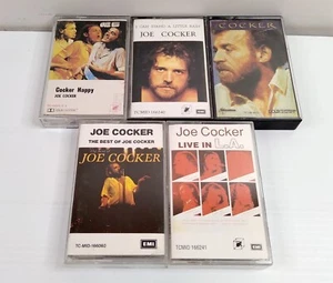 5 x JOE COCKER Vintage Music Cassette Tapes ROCK BLUES SOUL Live in LA Happy - Picture 1 of 6