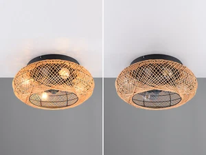 Ausgefallene Boho Style Deckenleuchten mit Ventilator, Wohnzimmer & Schlafzimmer - Bild 1 von 10