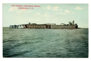 Antike Postkarte Fort Sumter Charleston Hafen South Carolina SC - Bild 1 von 2