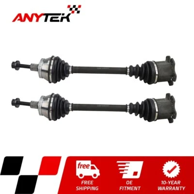 Pair Front CV Axle Shaft for 2000-2004 Audi A6 Quattro 2003-04 RS6 02-03 AWD S6 - Image 1 of 4