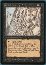 Wall of Bone Beta MINT Black Uncommon MAGIC GATHERING CARD (ID# 235974) ABUGames