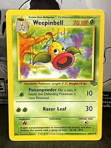 Pokemon TCG: Weepinbell 48/64 (Jungle Set) LP Condition - Picture 1 of 2