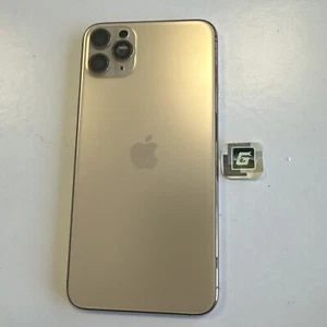 Marco de carcasa desnudo genuino OEM 7/10 dorado Apple iPhone 11 Pro Max - Imagen 1 de 2