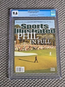 CGC 9.6 NEWSSTAND Sports Illustrated-Phil Mickelson-4/19/10 Masters, Top Pop! - Picture 1 of 2