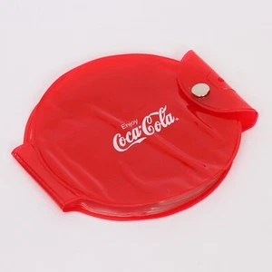 Retro 90’s Coca Cola Translucent Red Music & Software CD Wallet Holder Y2K - Picture 1 of 4
