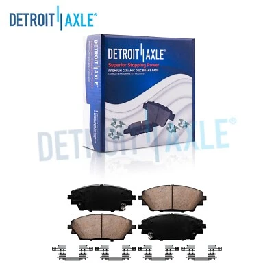 Front Ceramic Brake Pads w/ Hardware for 2014-2016 Mazda 3 2016-2022 CX-3 CX-30 - Image 1 of 4