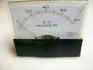 0-8 Kv. Dc.   Panel METER  NEW  4" X 3 1/2" - Picture 1 of 4
