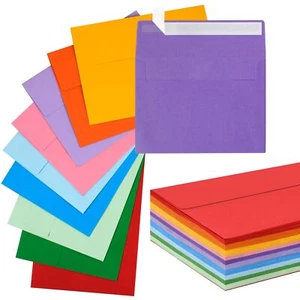 100PCS 5x7 A7 Invitation Envelopes Self Seal Printable Colored Wedding Mail - Picture 1 of 6
