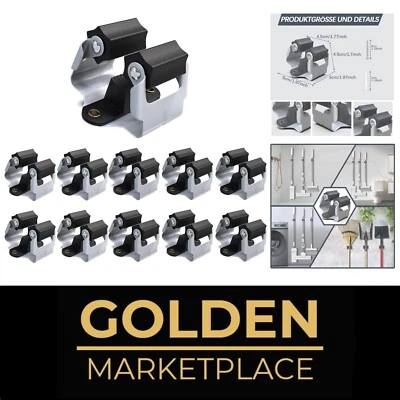 Wandhalterung Gartengeräte Set 10 Stück Edelstahl  kratzfest robust - Bild 1 von 2