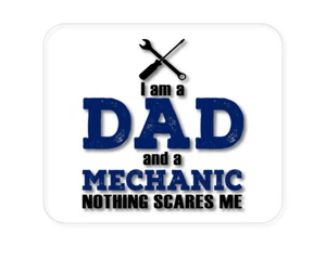 Custom Mauspad 1/4 - Papa und Mechaniker - Nichts erschreckt mich - Bild 1 von 2
