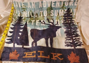 18" Linen Blend Momika Throw Pillow Covers | Rustic | Montana Wildlife - Picture 1 of 5