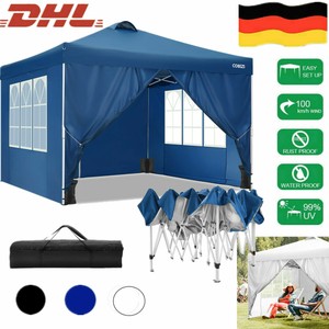 3x3m Pavillon Klapp Faltzelt Garten/Party zelt WASSERDICHT Heavy Duty Shelter de