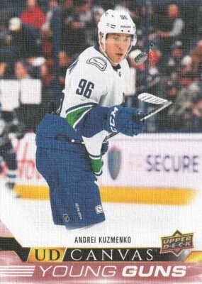 ANDREI KUZMENKO 2022-'23 UPPER DECK SERIES 2 UD CANVAS YOUNG GUNS RC - Image 1 of 2