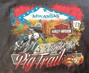 Harley Davidson Arkansas Pig Trail XL shirt - Eureka Springs, Motorcycle Print - Picture 1 of 10