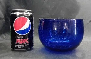 Large Deep Antique Georgian Cobalt Blue Glass Finger Bowl Rinser - Picture 1 of 5