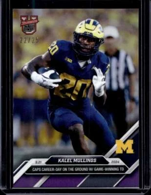 2024 Bowman U Topps Now # 18 Kalel Mullings Purple Parallel Card #d /25 - Image 1 of 2