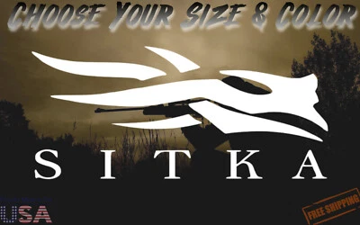 Sitka Vinyl Decal Sticker Hunting Tactical Shooting Camo Outdoor Gear Elk Deer - Image 1 of 3
