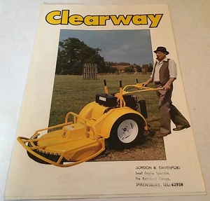 WOLSELEY Webb Clearway Hydrostatic Grasscutter Original 1982 Sales Brochure - Picture 1 of 2