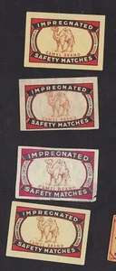 EGYPT 4 OLD ADVERTISING RARE CAMEL MATCH BOOK LABEL - Picture 1 of 1
