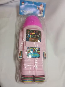 Vintage Robot Drink Container Taiwan Forcebot Space Drink Pink SEALED - Picture 1 of 9