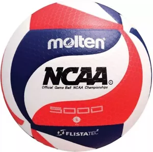 Molten V5M5000-3N Flistatec NCAA Volleyball - Red/White/Blue | FREE SHIPPING - Picture 1 of 6