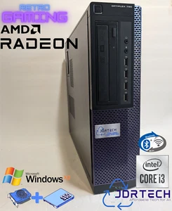 Retro Gaming Windows XP Intel Core i5 SSD AMD Radeon GPU WIFI BT Optiplex 790 DT - Picture 1 of 7