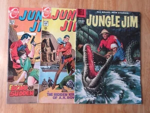 Lot of 3 JUNGLE JIM! Dell Four-Color #1020 ('59, VG) +Charlton 24, 26 ('69, FN+) - Picture 1 of 8
