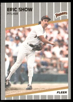 1989 Fleer #317 Eric Show Glossy - Image 1 of 2
