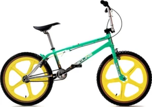 REDLINE Retro 20" RL20B Bike Green With Yellow Tuff Upgrade - Picture 1 of 11