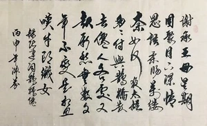 Hand Brush Painting Chinese Calligraphy Semi-cursive 30”x18” Rice Paper - Picture 1 of 1
