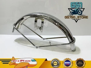 1973 - 1977 Suzuki GT750 Fender. Su GT Chrome Front Mud Guard GT380 GT500 GT550. - Foto 1 di 14