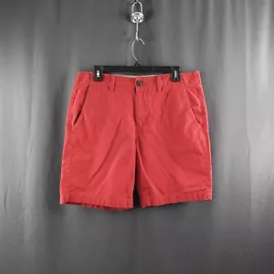 American Eagle Mens Shorts 32 Red Prep Chino Casual Everyday Basic Preppy Summer - Picture 1 of 13