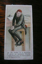 COPE 1900 DICKENS GALLERY (back listed ) No. 20 URIAH HEEP tobacco card