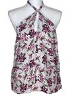 GBG  Los Angeles Women Floral Pink Halter Top Size Large